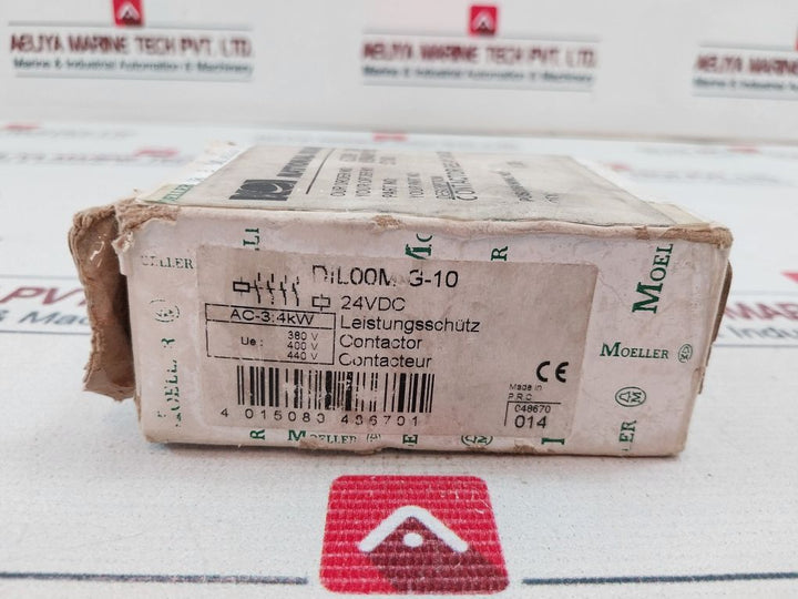 Moeller Dil 00 M-g-10 Contactor Relay 600V Ac 