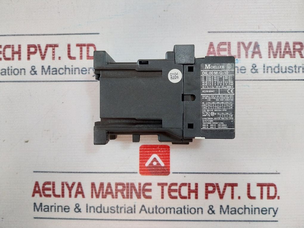 Moeller Dil 00 M-g-10 Contactor Relay 600V Ac 
