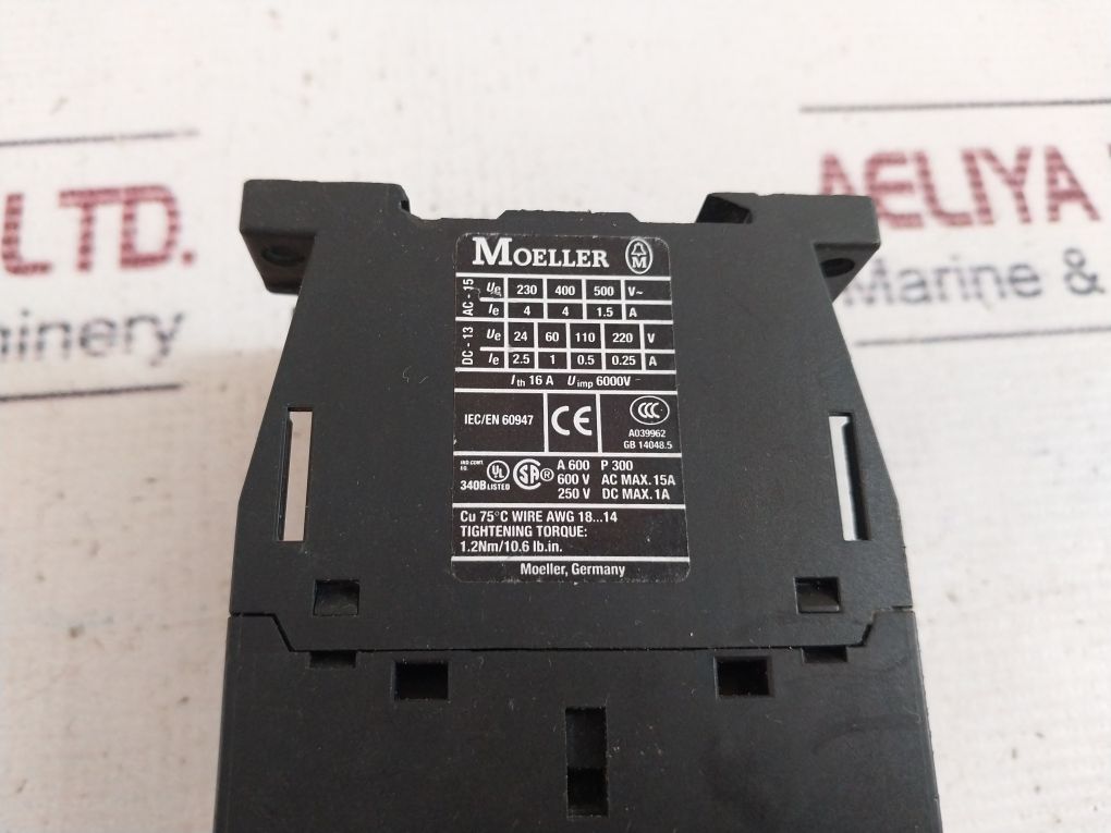 Moeller Dil A-40 Contactor Relay 6000V 240V 60Hz