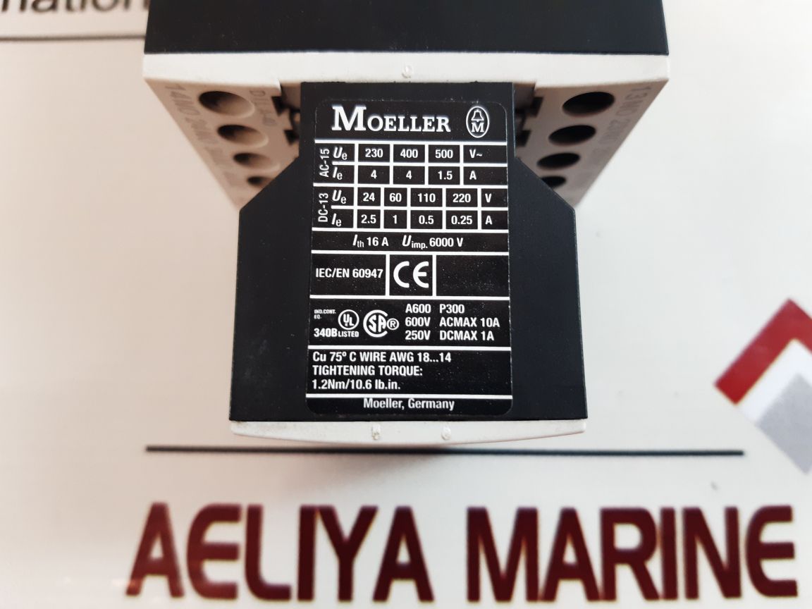 Moeller dil a-xhi22 contactor with dil a-40 relay without box