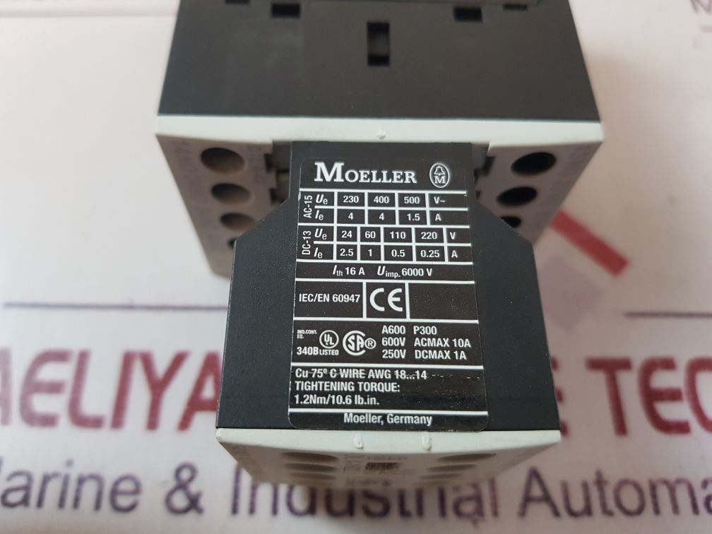 Dil A-40 Moeller Dil A-40 With Dil A-xhi22 Contactor Block