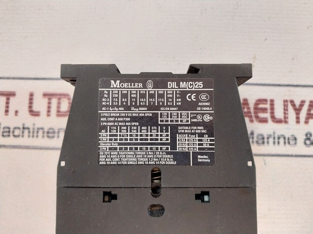 Moeller Dil M 25-10 Contactor
