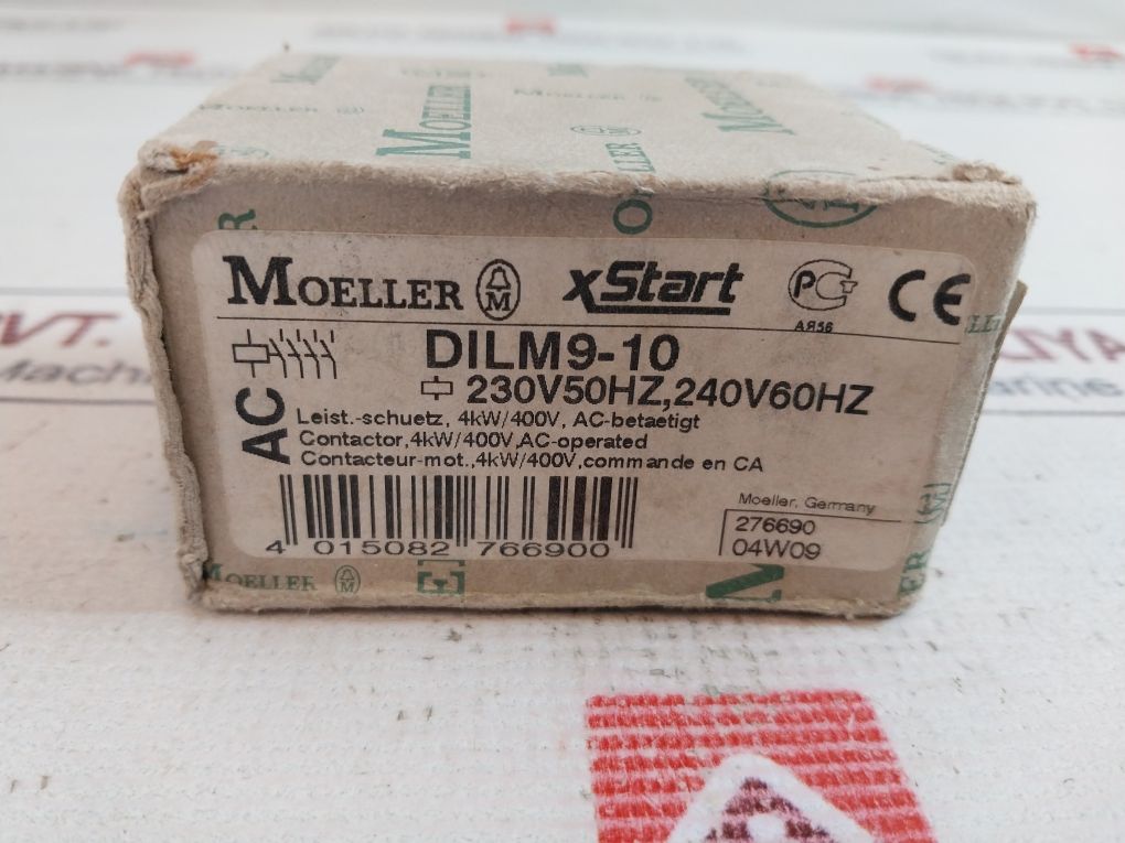 Moeller Dil M 9-10 3 Pole Contactor 20A 240V 60Hz