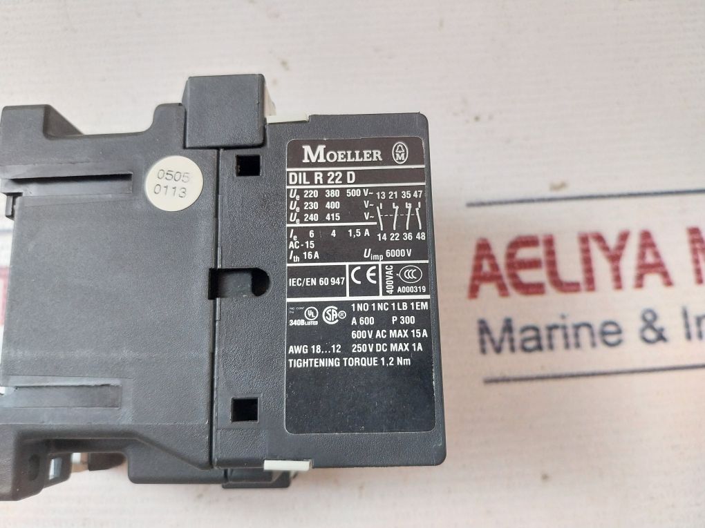 Moeller Dil R 22 D Contactor Relay