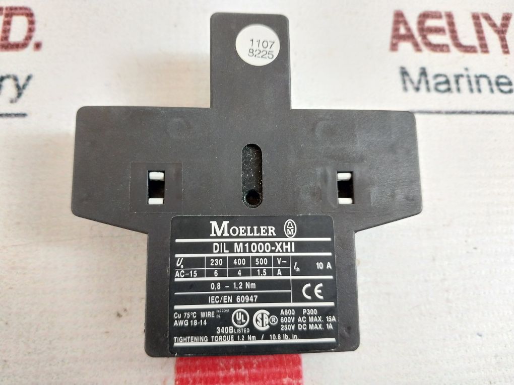 Moeller Dilm1000-xhi11-si Auxiliary Contact Module 15A