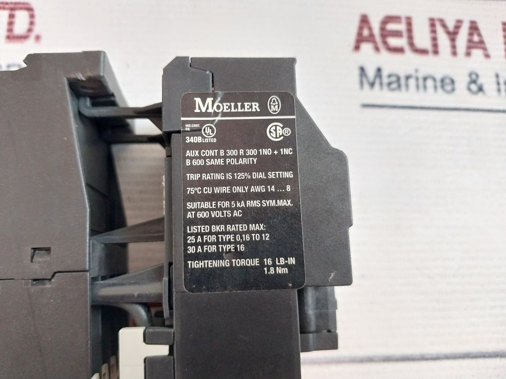 Moeller Dilm9-10 Contactor With A014079 Overload Relay
