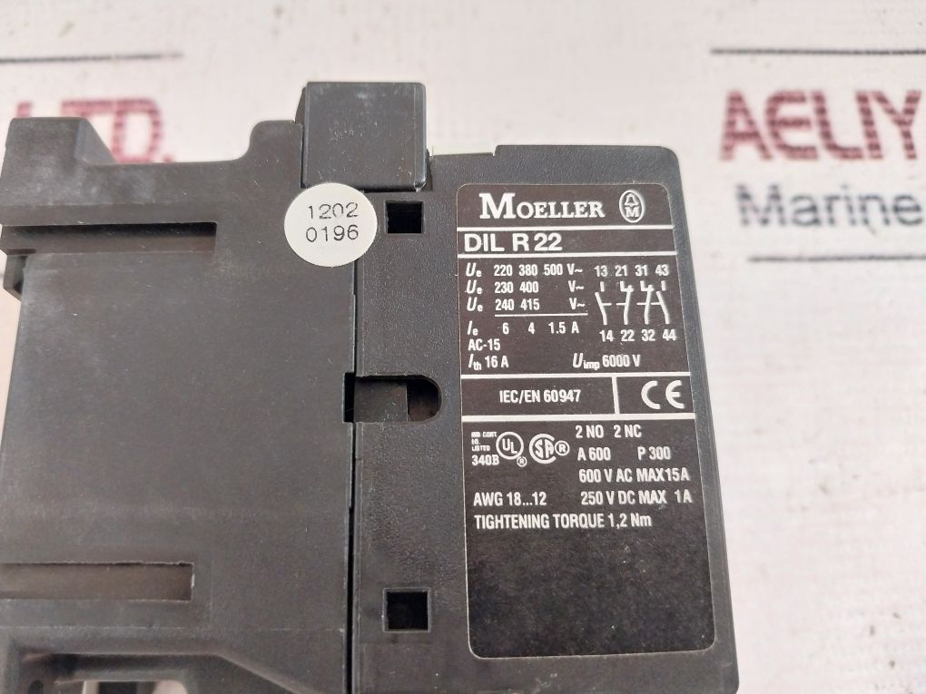 Moeller Dilr22 System Contactor Relay 440V 60Hz