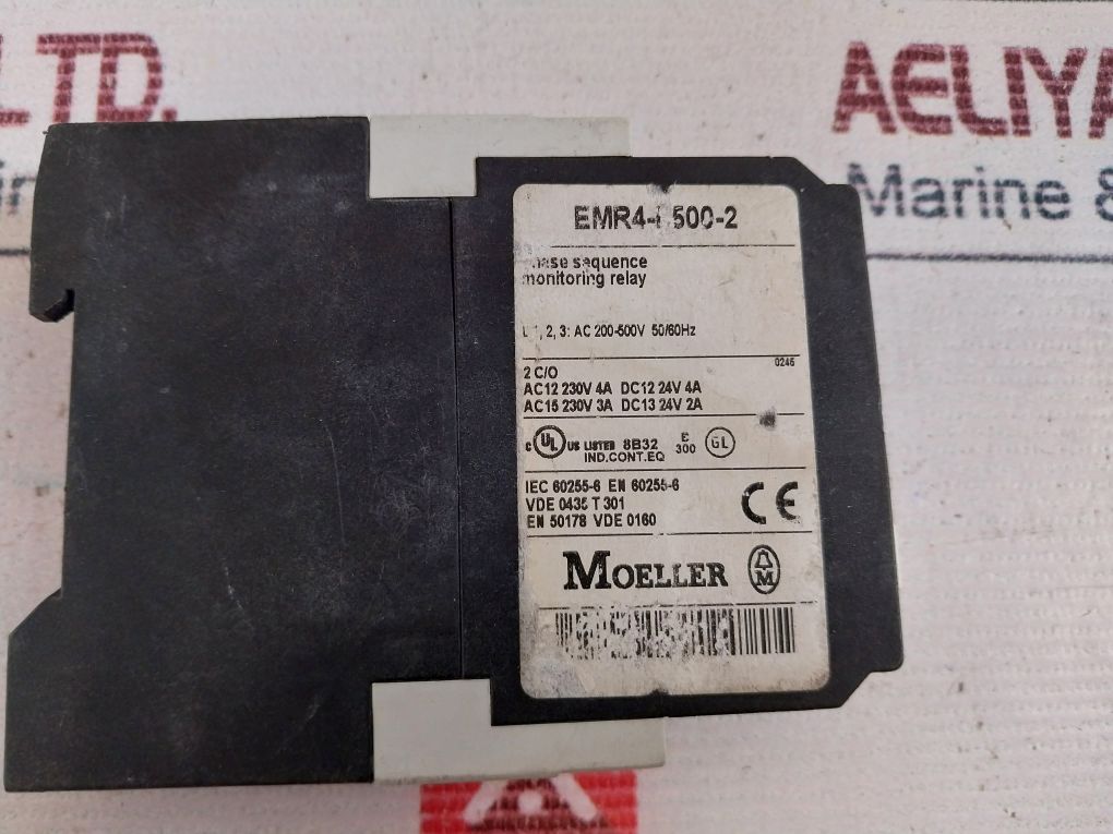 Moeller Emr4-f500-2 Phase Sequence Monitoring Relay B300