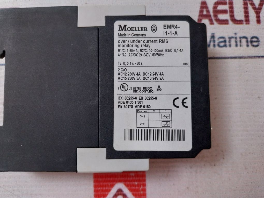 Moeller Emr4-i1-1-a Current Rms Monitoring Relay