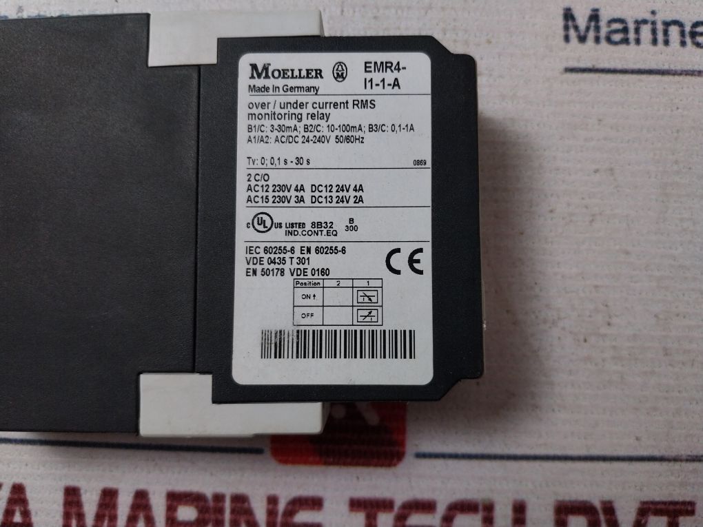 Moeller Emr4-i1-1-a Single-phase Current Monitoring Relays