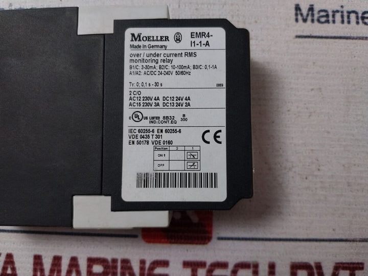 Moeller Emr4-i1-1-a Single-phase Current Monitoring Relays