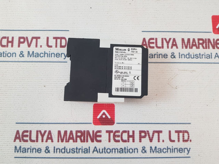 Moeller Emr4-i15-1-a Current Monitoring Relay 24V 4A
