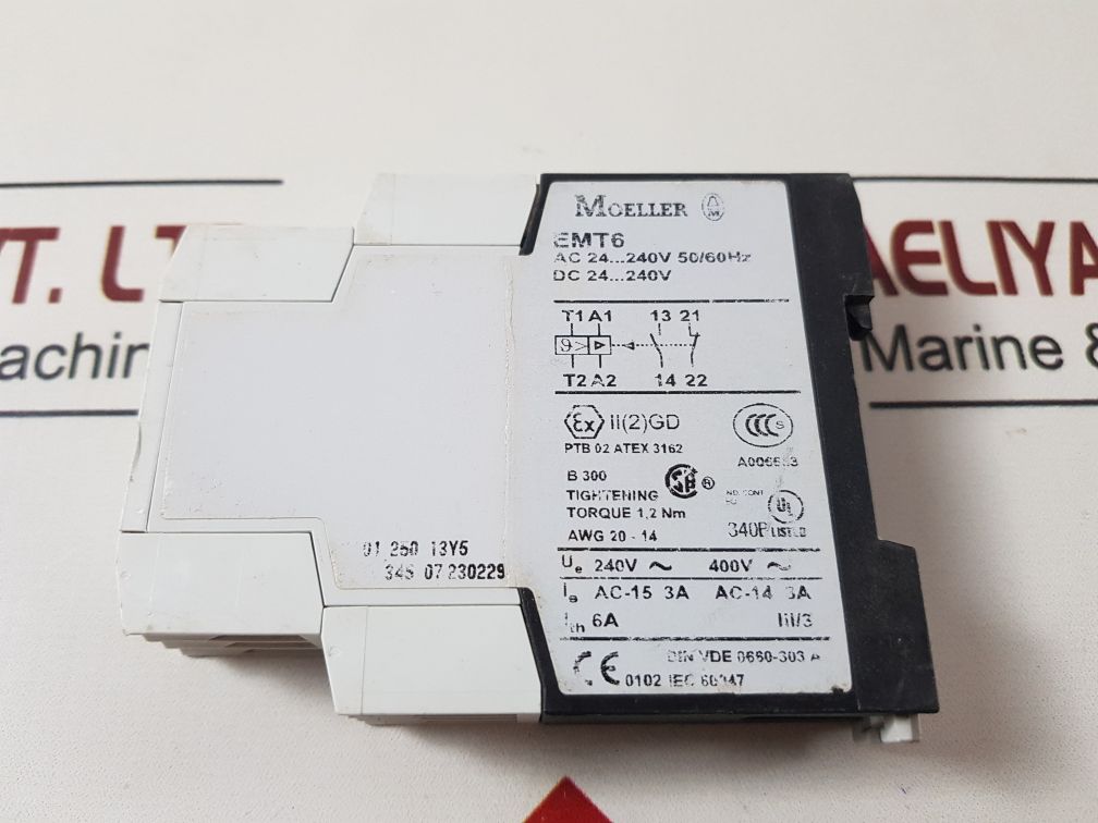 Moeller Emt6 Thermistor Overload Relay 50/60Hz