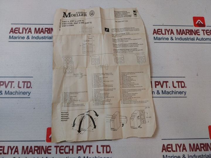 Moeller Emt6 (230V) Thermistor Overload Relay 50/60Hz