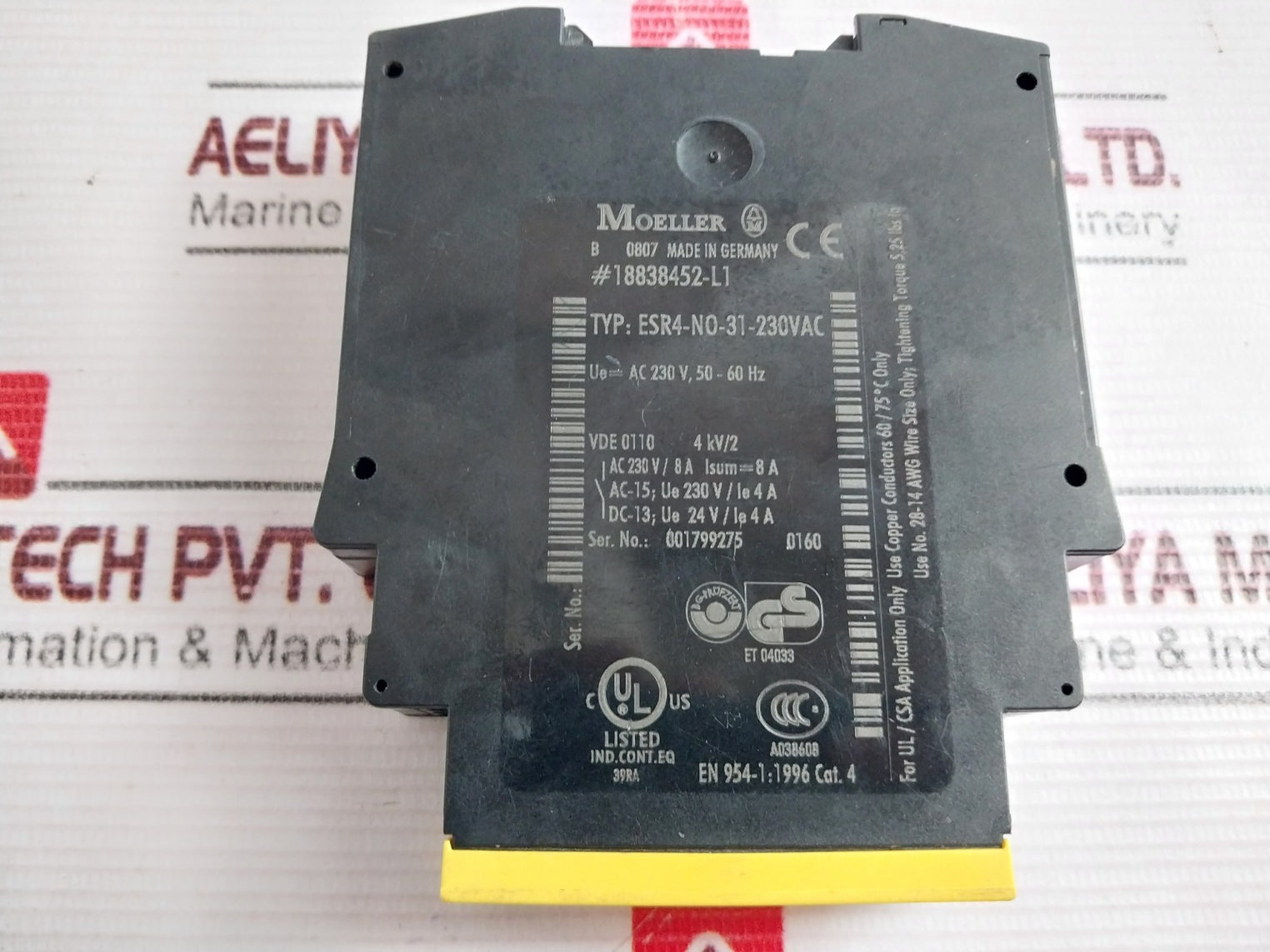 Moeller Esr4-no-31-230Vac Safety Relay 230V Ac 50-60 Hz