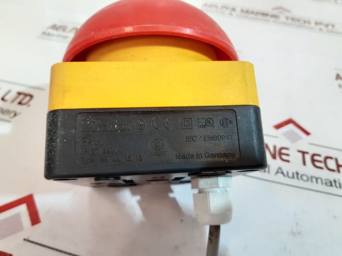 Moeller Fak Emergency Stop Switch 3R, 4X, 12, 18