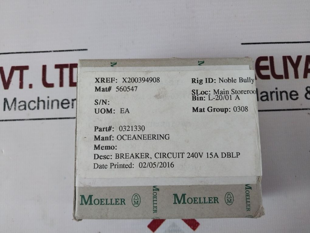 Moeller Faz-k16/2 Miniature Circuit Breaker