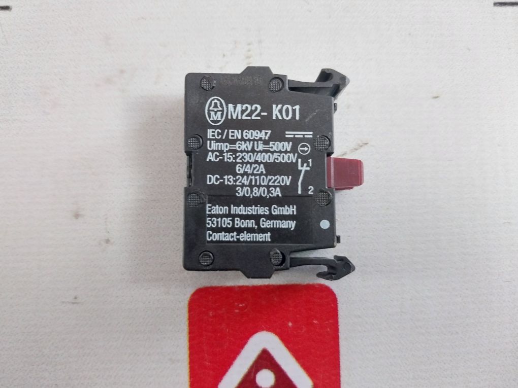 Lot Of 2X Moeller M22-k01 Contact Block