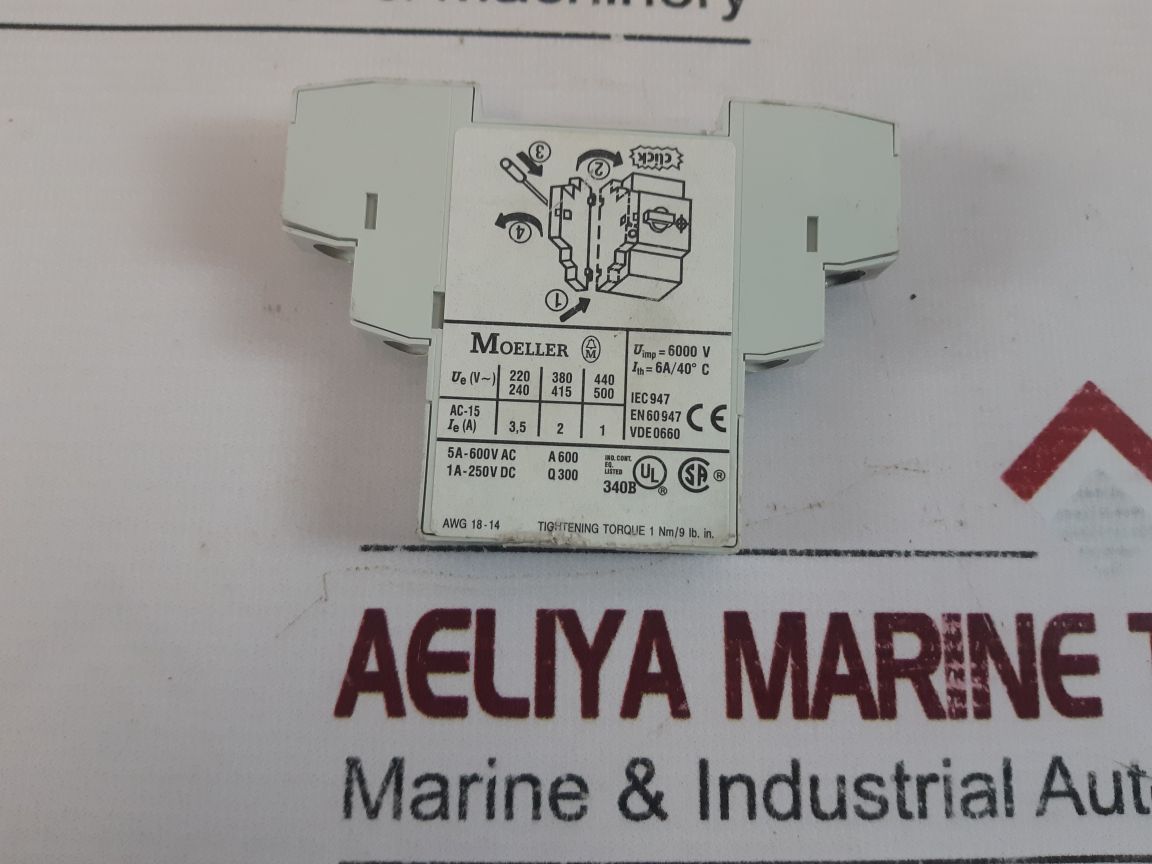 Moeller Nhi11-pkz0 Auxiliary Contact Block