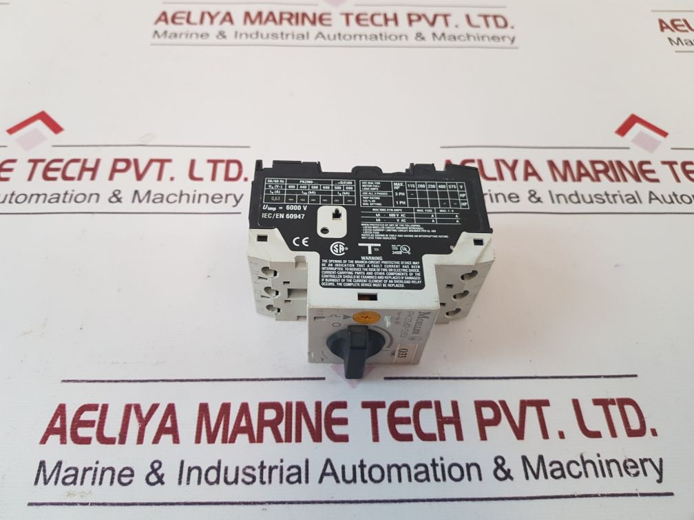 Moeller Pkzm0-0,63 Manual Motor StarterCircuit Breaker