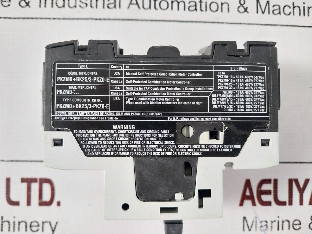 Moeller Pkzm0-16 Manual Motor Starter 