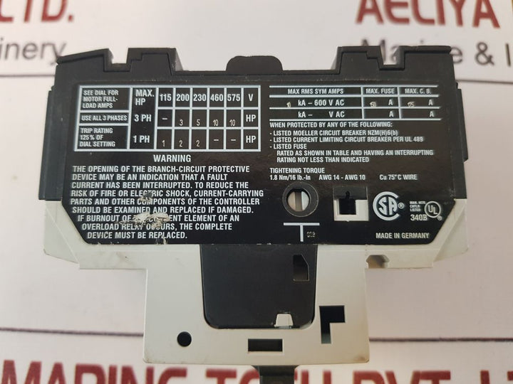 Moeller Pkzm0-16 Manual Motor Starter 230400V~