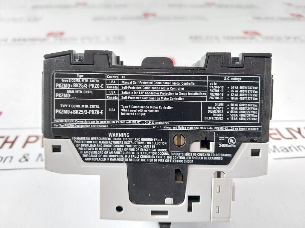 Moeller Pkzm0-4 2.5-4.0 Manual Motor Starter 4000V