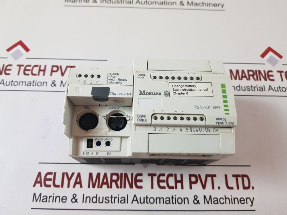 Moeller Ps4-201-mm1 Programmable Logic Controller 24vdc, 0,8a 8dig., 2ana