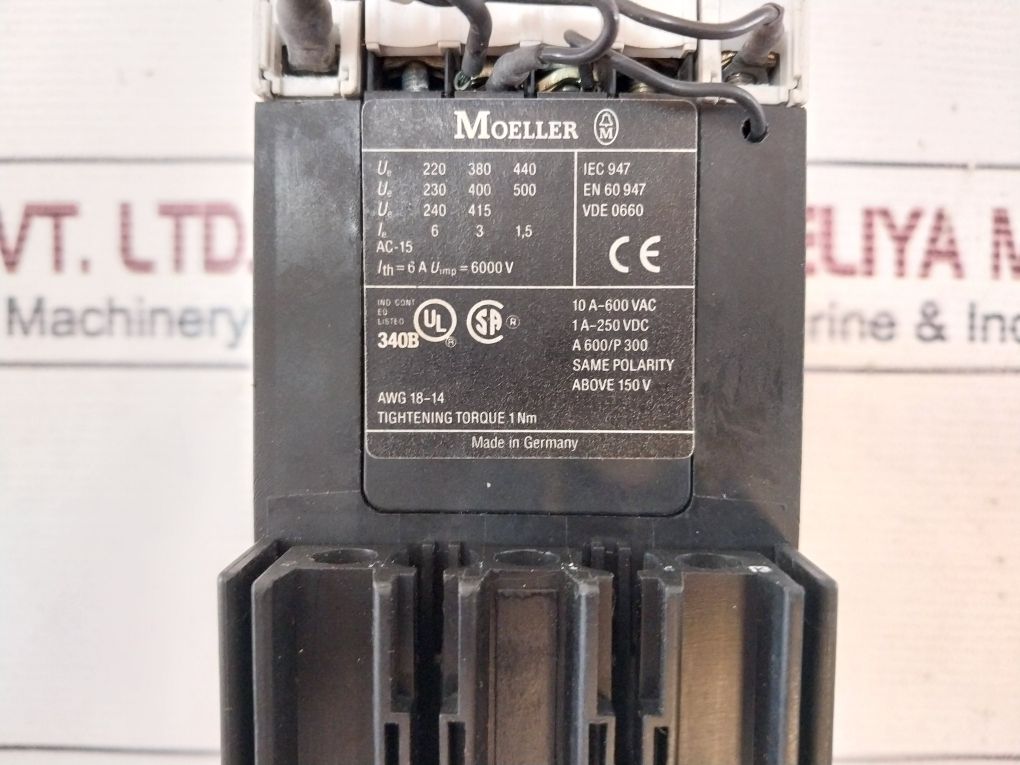 Moeller Se1A-g-pkz2 High-capacity Contact Module 50/60 Hz