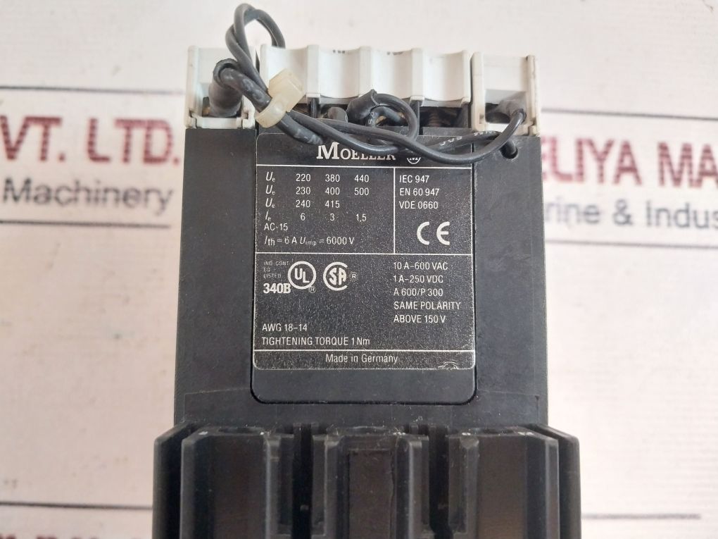 Moeller Se1A-g-pkz 2 High-capacity Contact Module 24V Dc