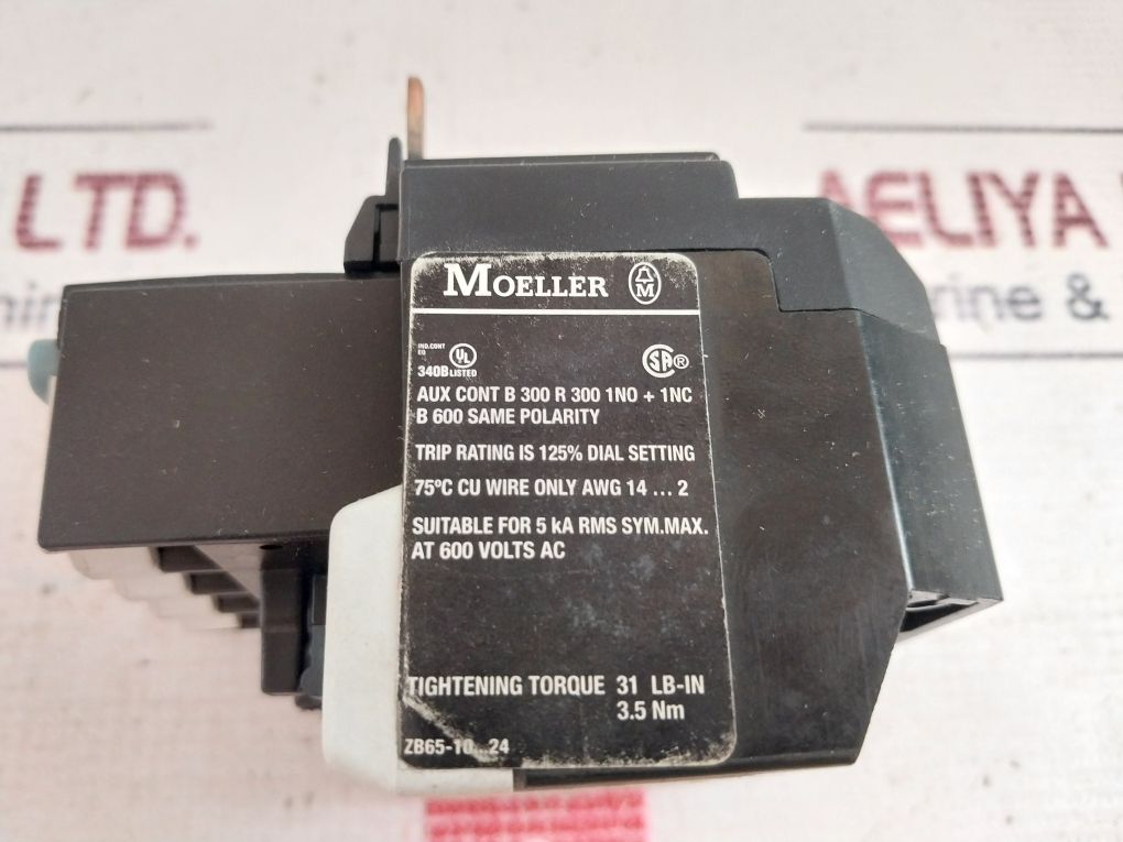 Moeller Zb65-24 Overload Relay 6A 16-24A