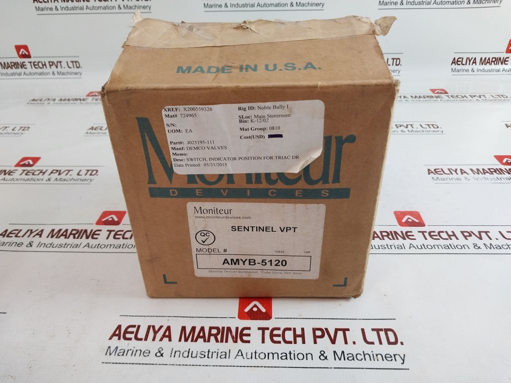 Moniteur Amyb-5120 Mechanical Switch Spdt 15A 125/250Vac