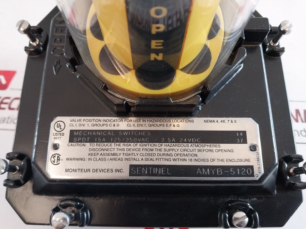 Moniteur Amyb-5120 Mechanical Switch Spdt 15A 125/250Vac