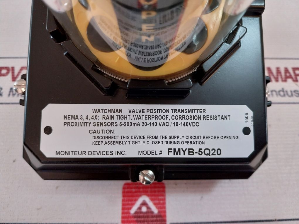 Moniteur Fmyb-5Q20 Watchman Valve Position Transmitter