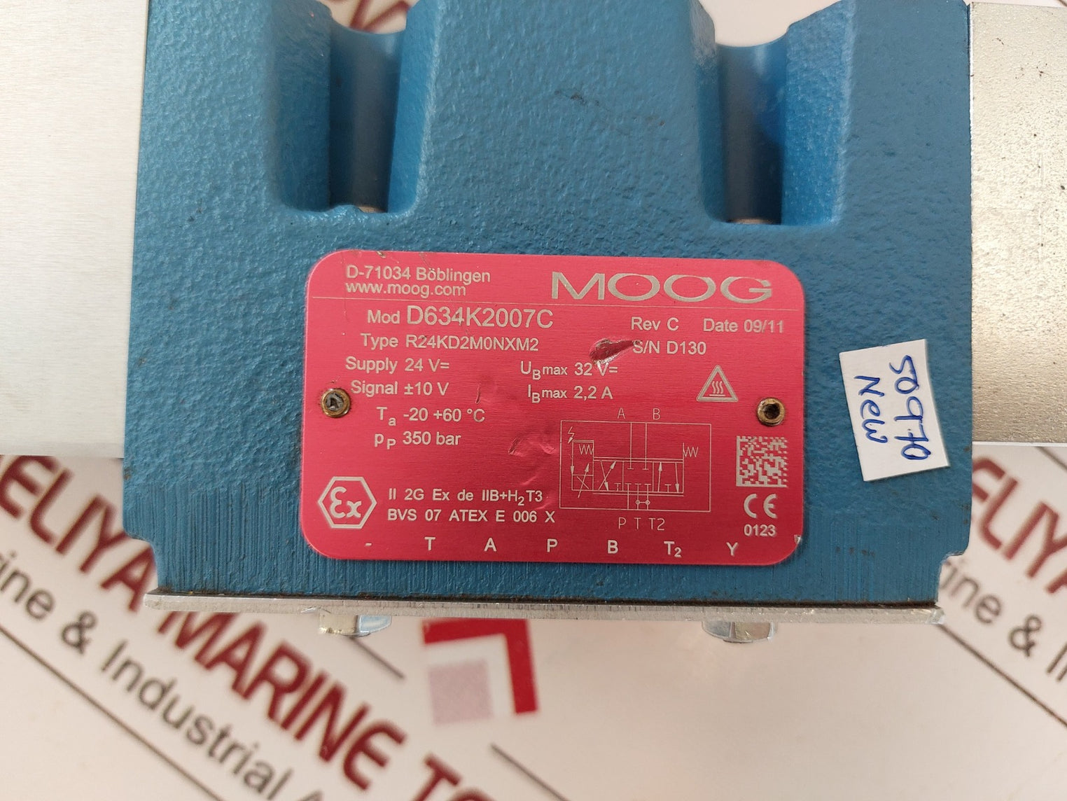 Moog D634K2007C Solenoid Valve R24Kd2M0Nxm2
