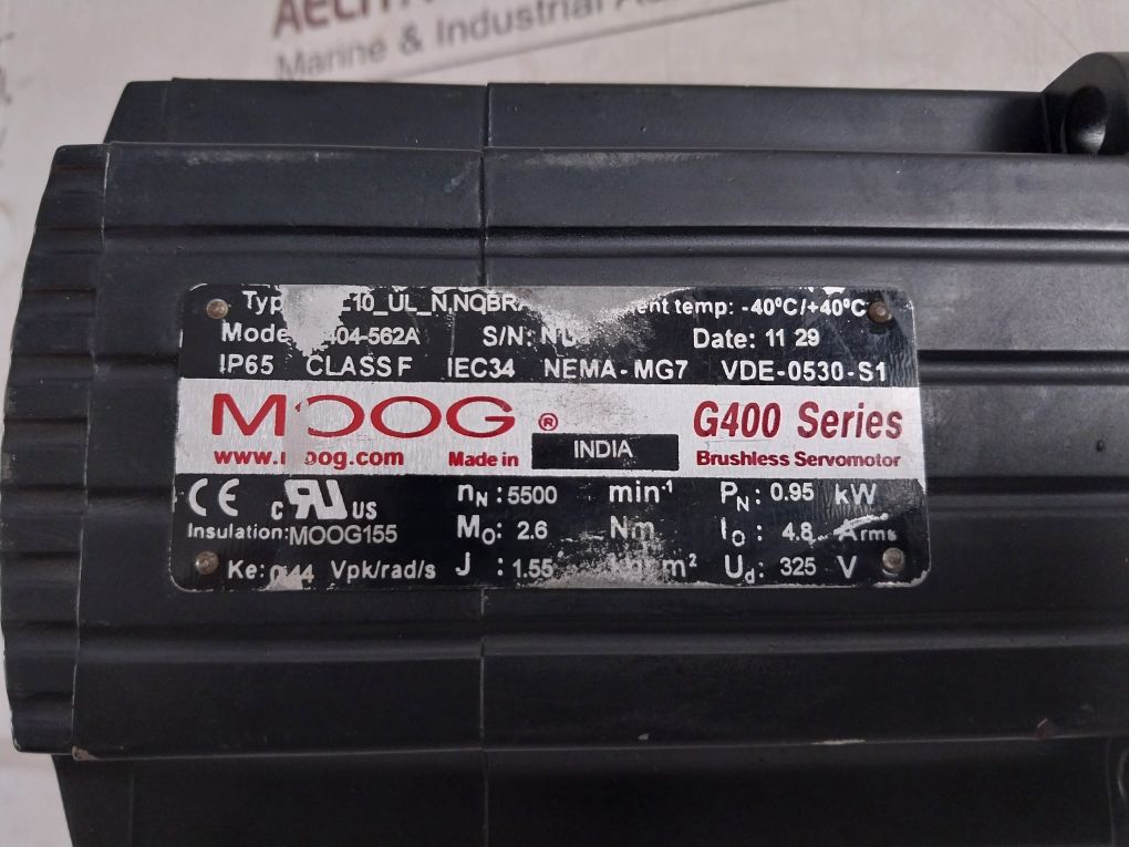 Moog G404-562A Brushless Servomotor