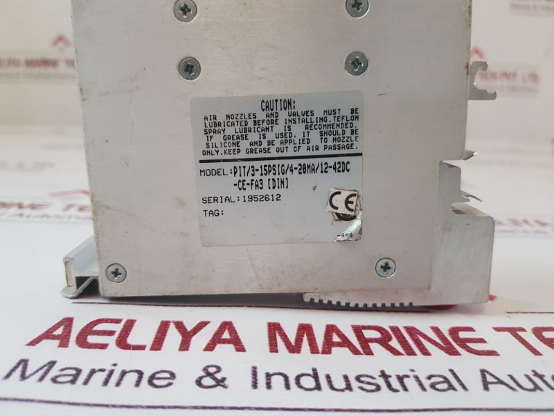 Moore Pit3-15Psig4-20Ma12-42Dc-ce-fa3 PressureCurrent Transmitter