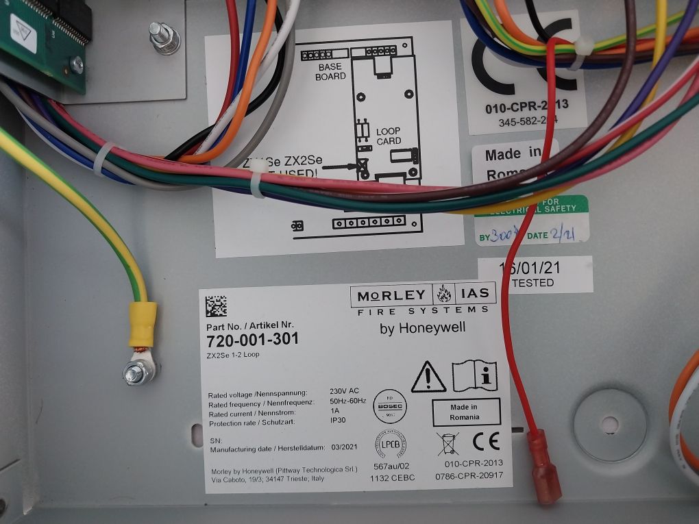 Morley 720-001-301 Loop Analogue Addressable Panel