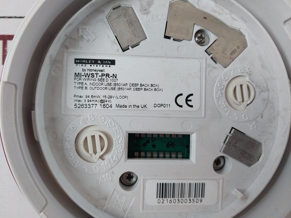 Morley Ias Mi-wst-pr-n Wall Mounted Sounder With Mi-b501Ap-iv Base