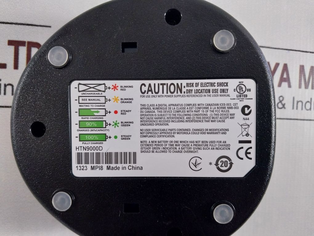 Motorola Htn9000D Battery Charger 1323 Mpi8
