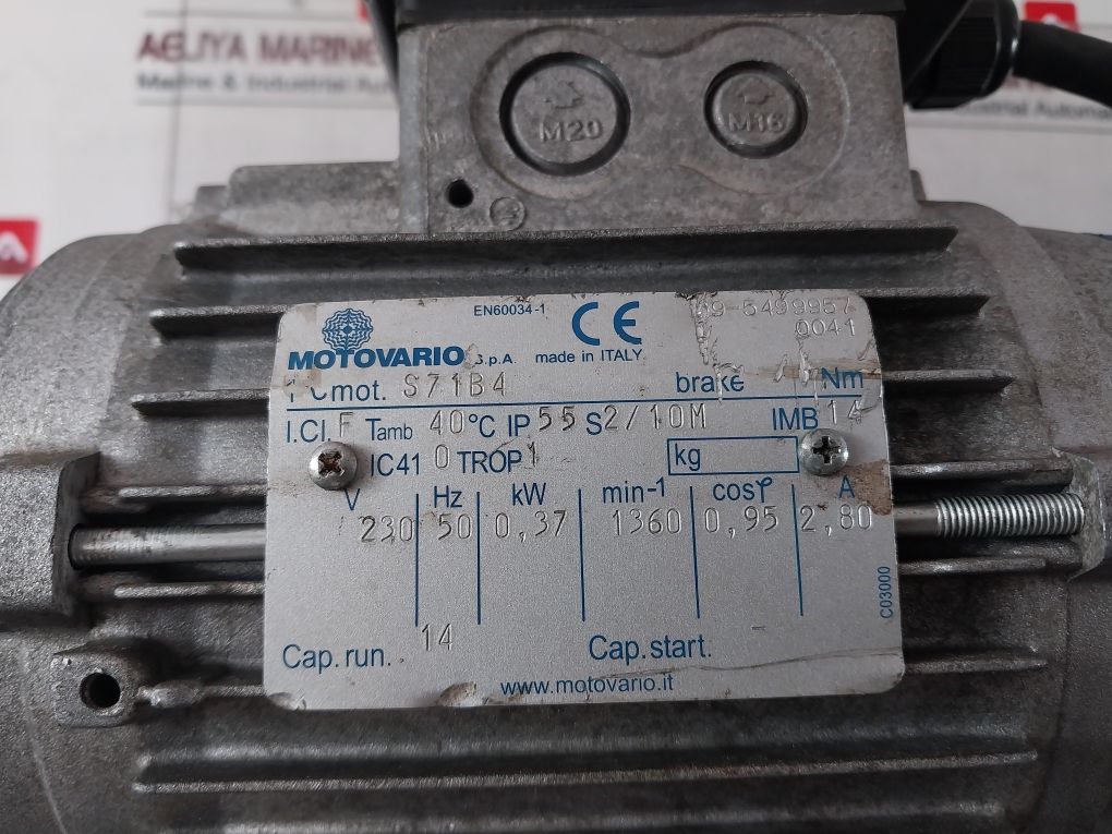 Motovario S71B4 Motor With Spaggiari Trasmissioni 000005712697 / 5670306