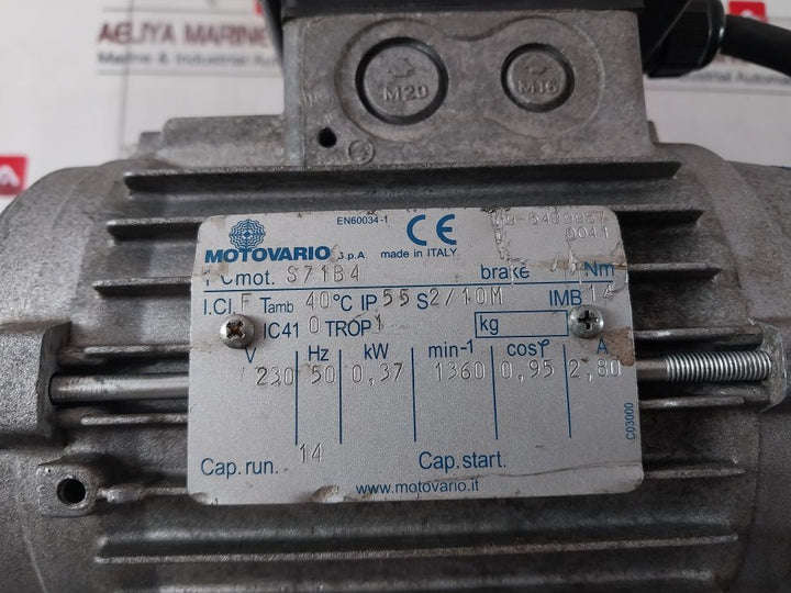 Motovario S71B4 Motor With Spaggiari Trasmissioni 000005712697 / 5670306