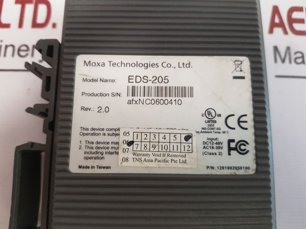 Moxa Eds-205 Ethernet Switch
