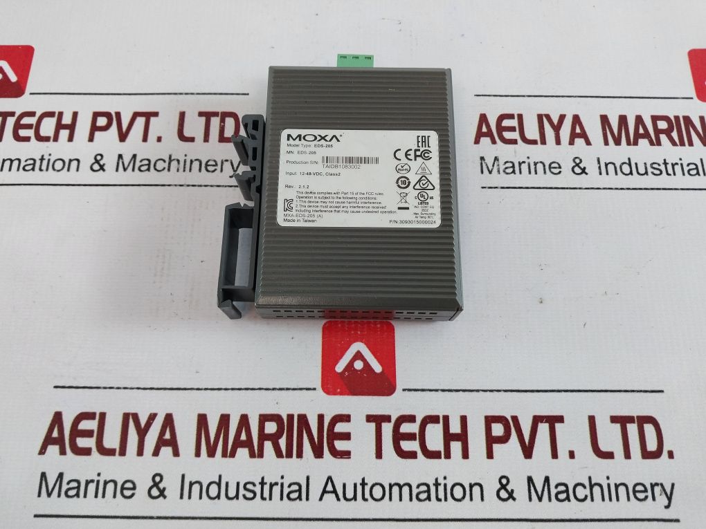 Moxa Eds-205 5-port Ethernet Switch 3093015000024 Rev.: 2.1.2