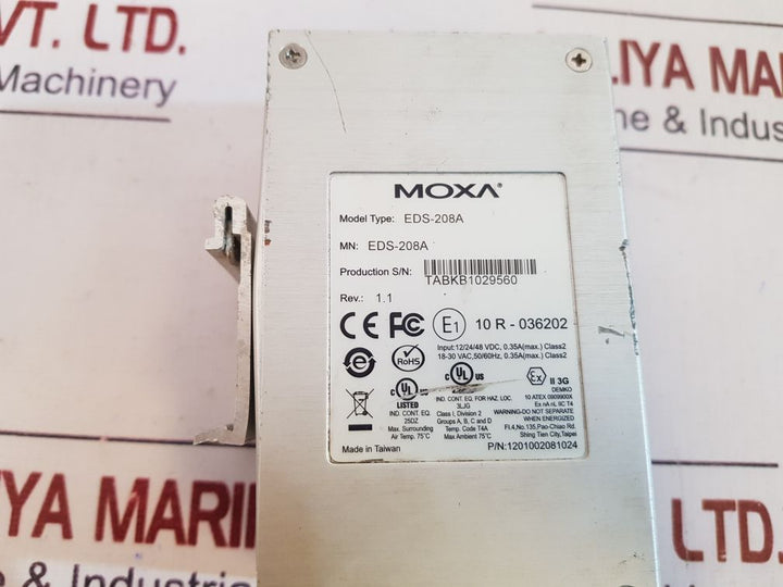 Moxa Eds-208A Ethernet Switch 1201002081024