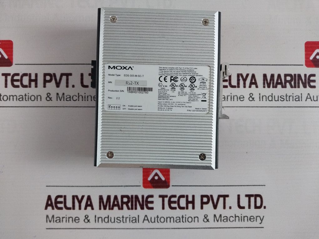 Moxa Eds-305-m-sc-t Etherdevice Switch 24 Vdc 1A Resistance