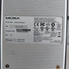 Moxa Eds-305-m-sc-t Etherdevice Switch 24 Vdc 1A Resistance