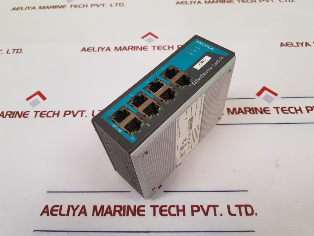 Moxa Eds-308 Rev.: 1.5 Etherdevice Switch 12010030803 Used

