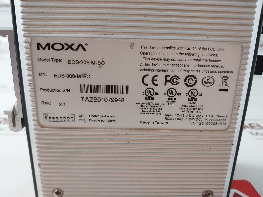 Moxa Eds-308-m-sc Etherdevice Switch
