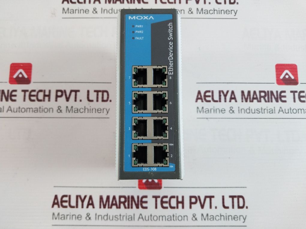 Moxa Eds-308-t Industrial Ethernet Device Switch Class 2 24 Vdc